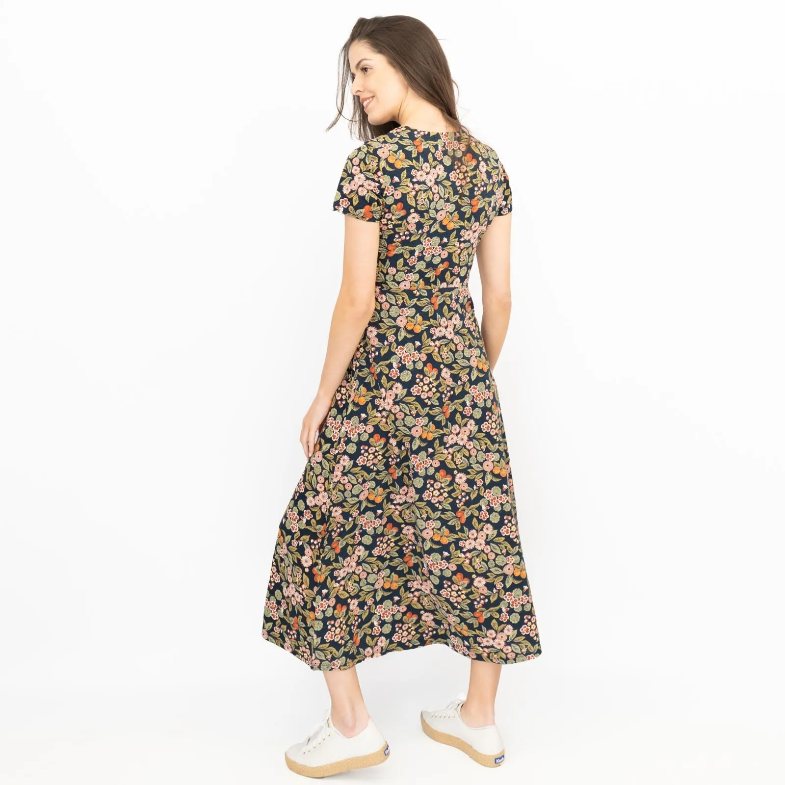 Seasalt Chapelle Midi Dress Fruit Garden Maritime Chalk