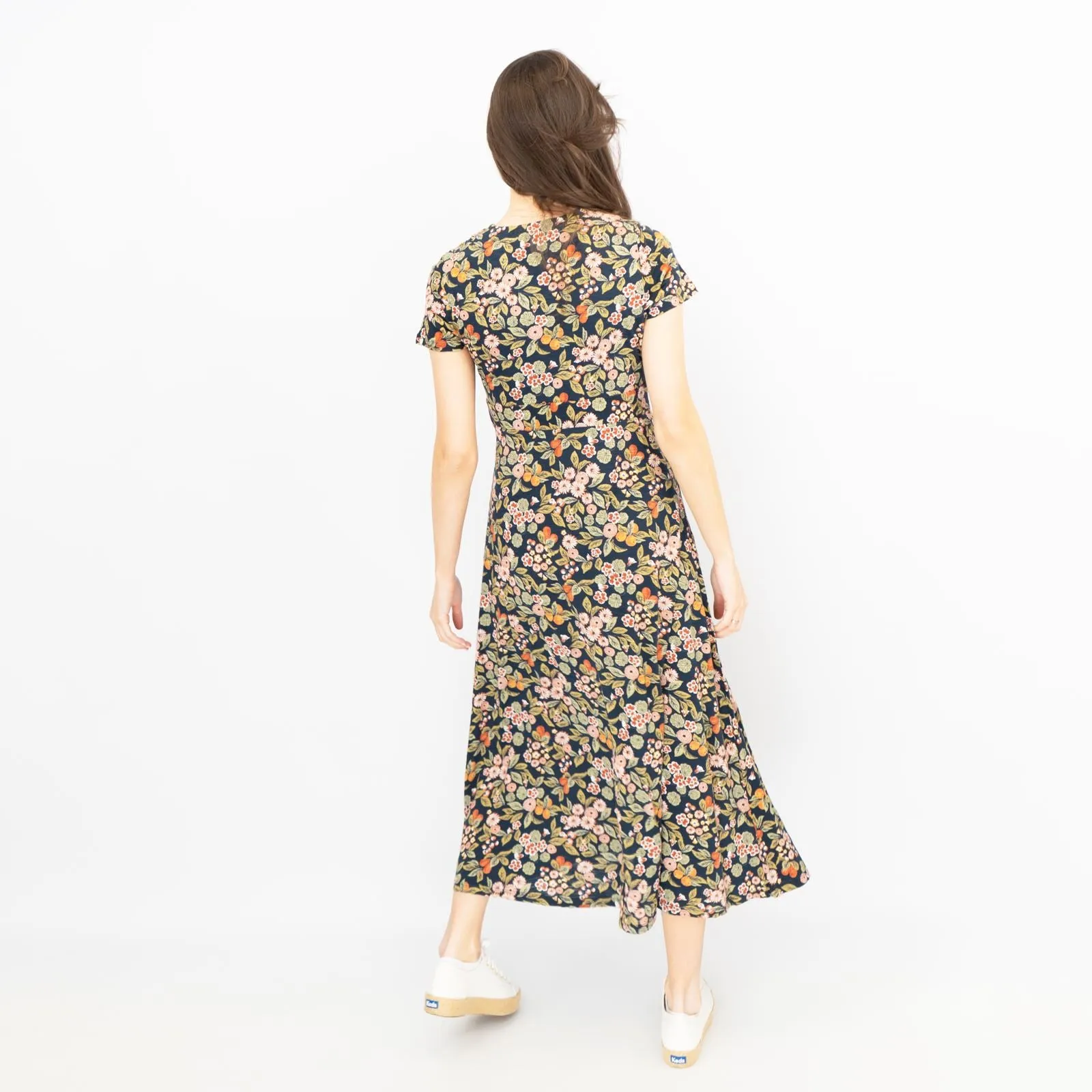 Seasalt Chapelle Midi Dress Fruit Garden Maritime Chalk