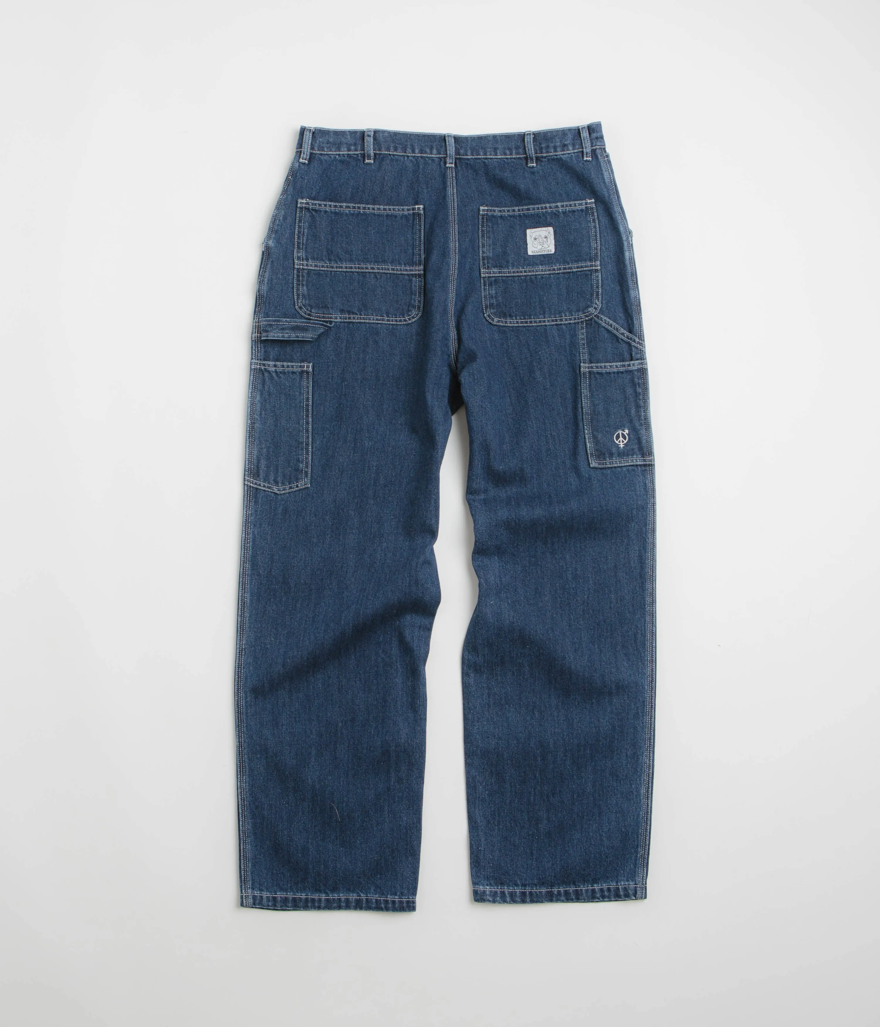 Sexhippies Carpenter Jeans - Medium Blue