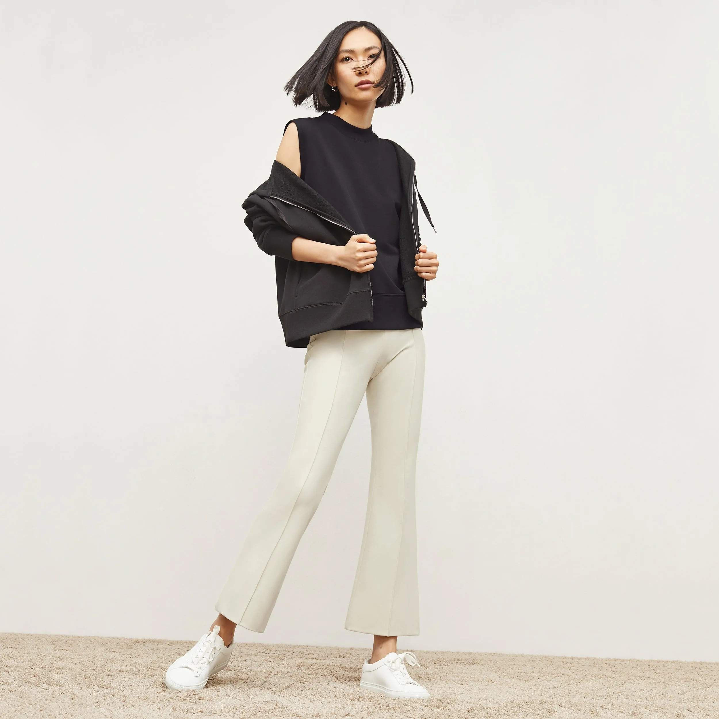 Shiloh Pant - Washable Ponte :: Pearl