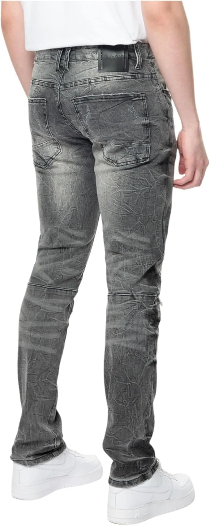 Smoke Rise Men's Wave Effect Jeans