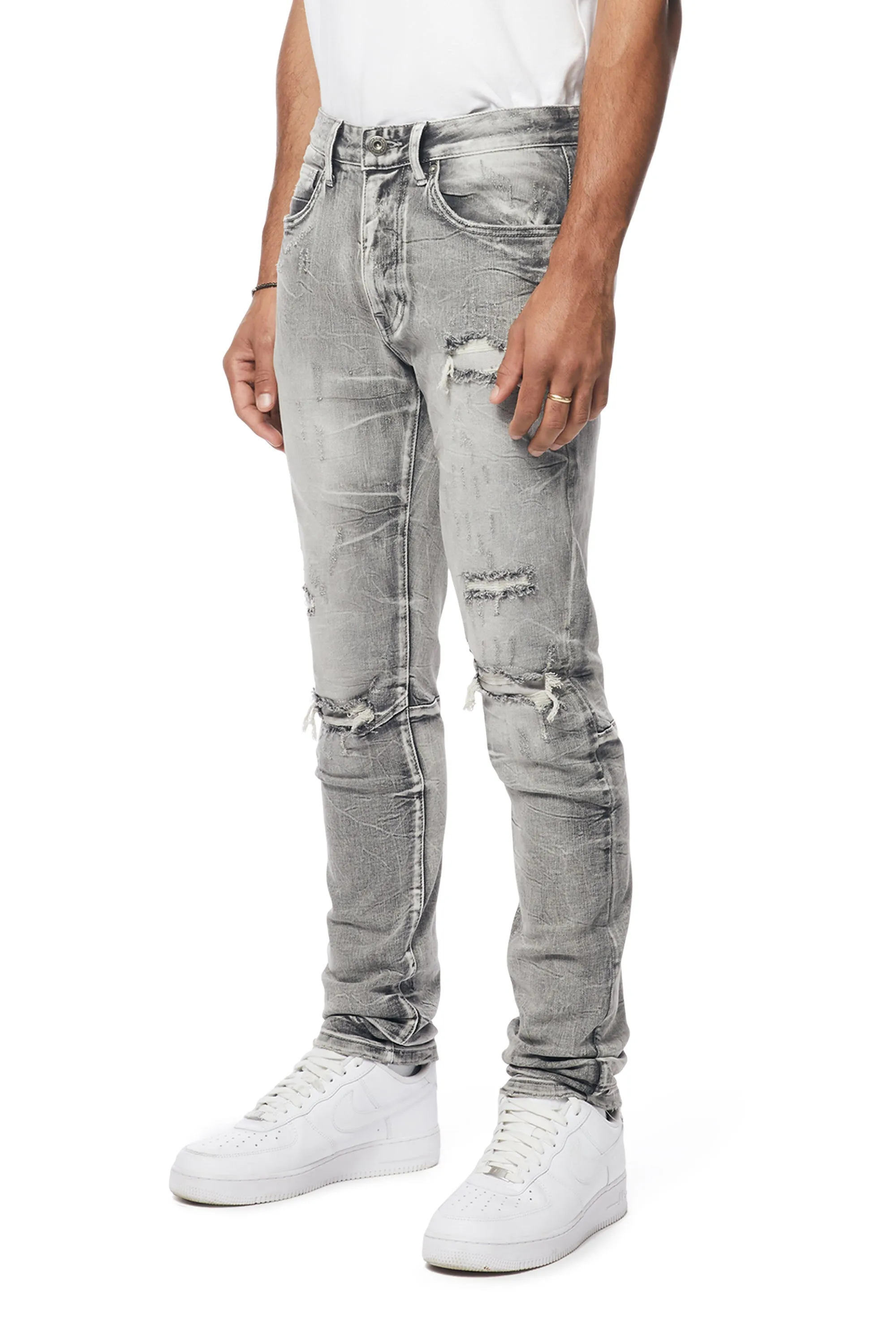 Smoke Rise Men's Wave Effect Jeans