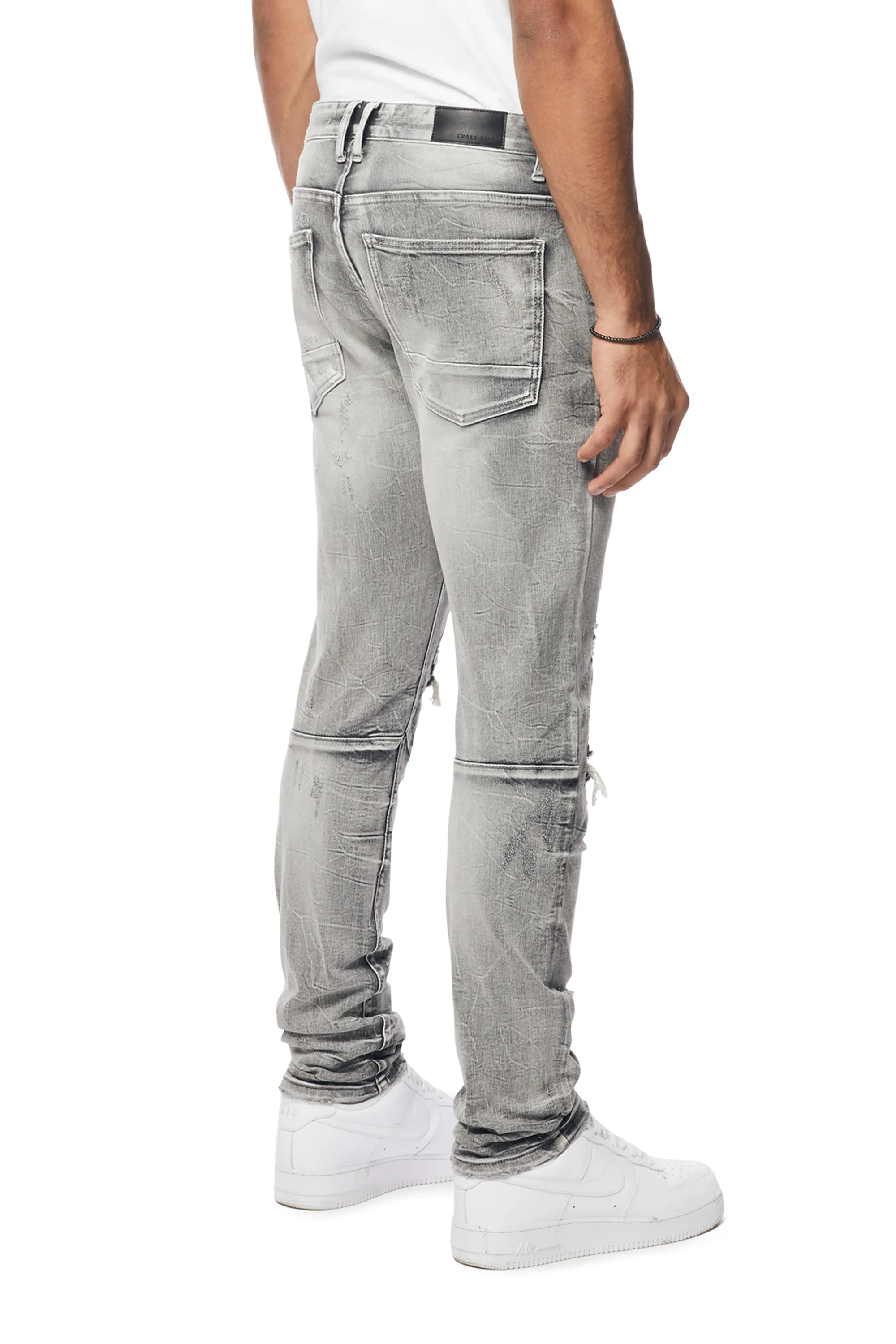 Smoke Rise Men's Wave Effect Jeans