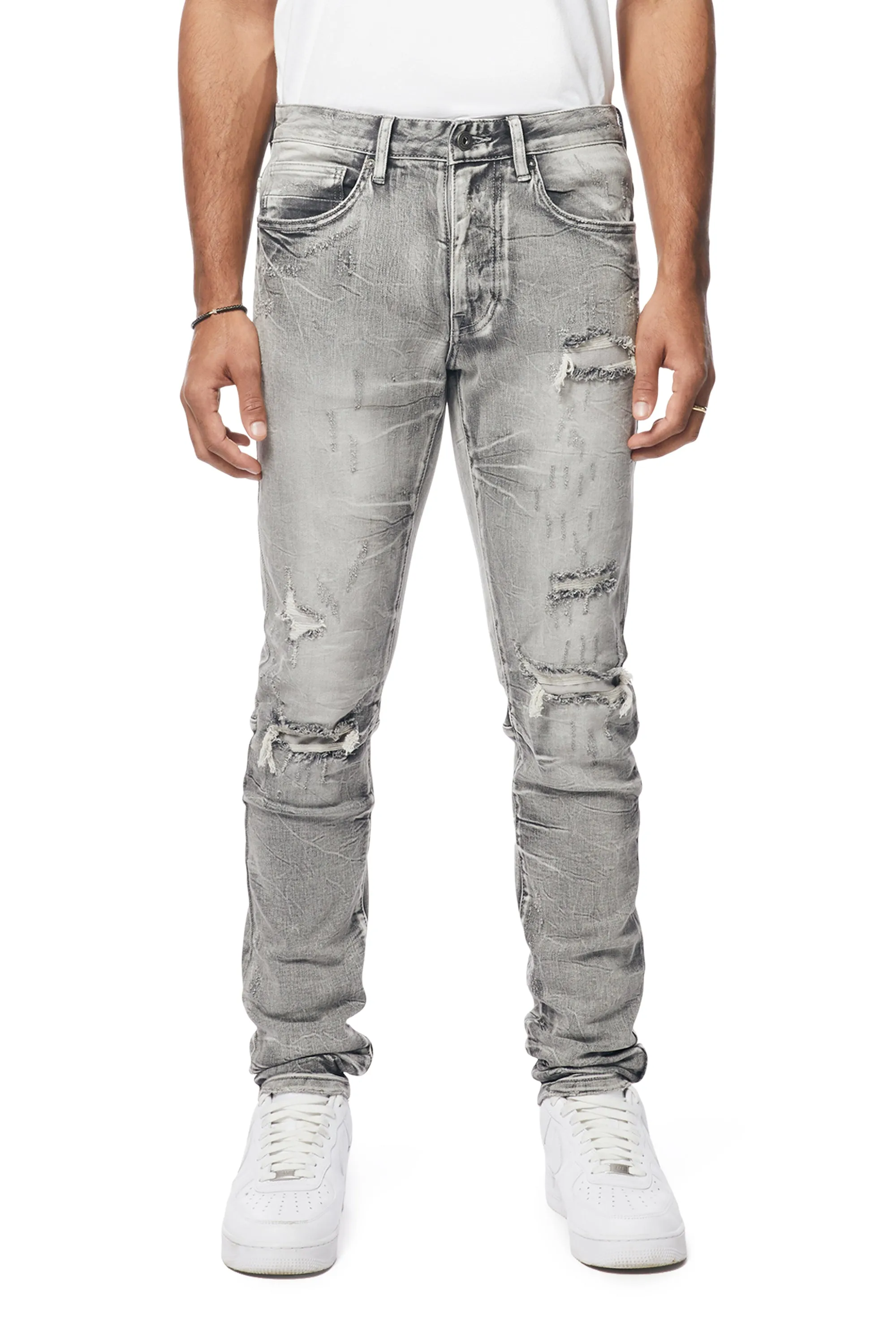 Smoke Rise Men's Wave Effect Jeans