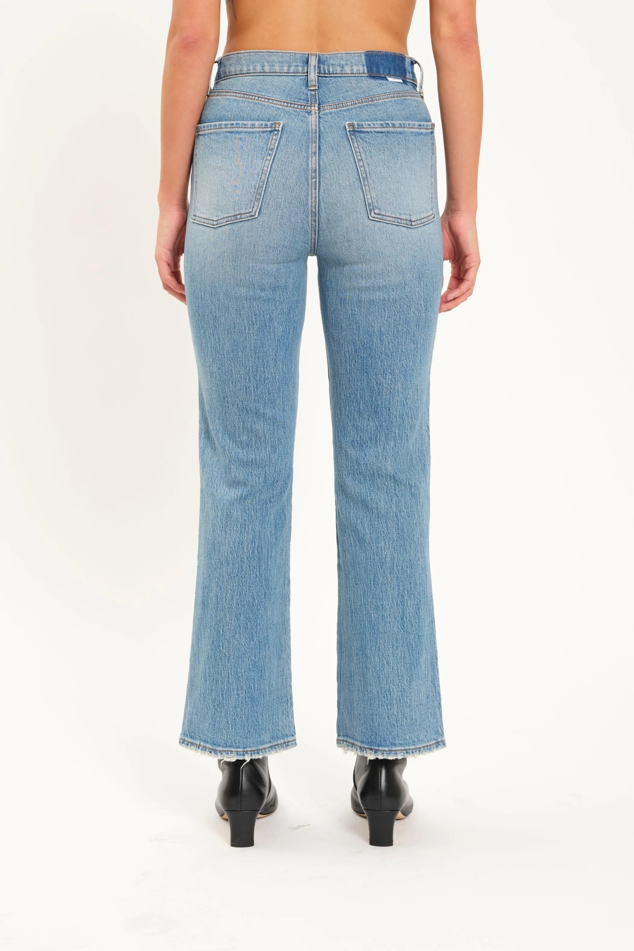 Soho High Rise Ankle Flare Jeans