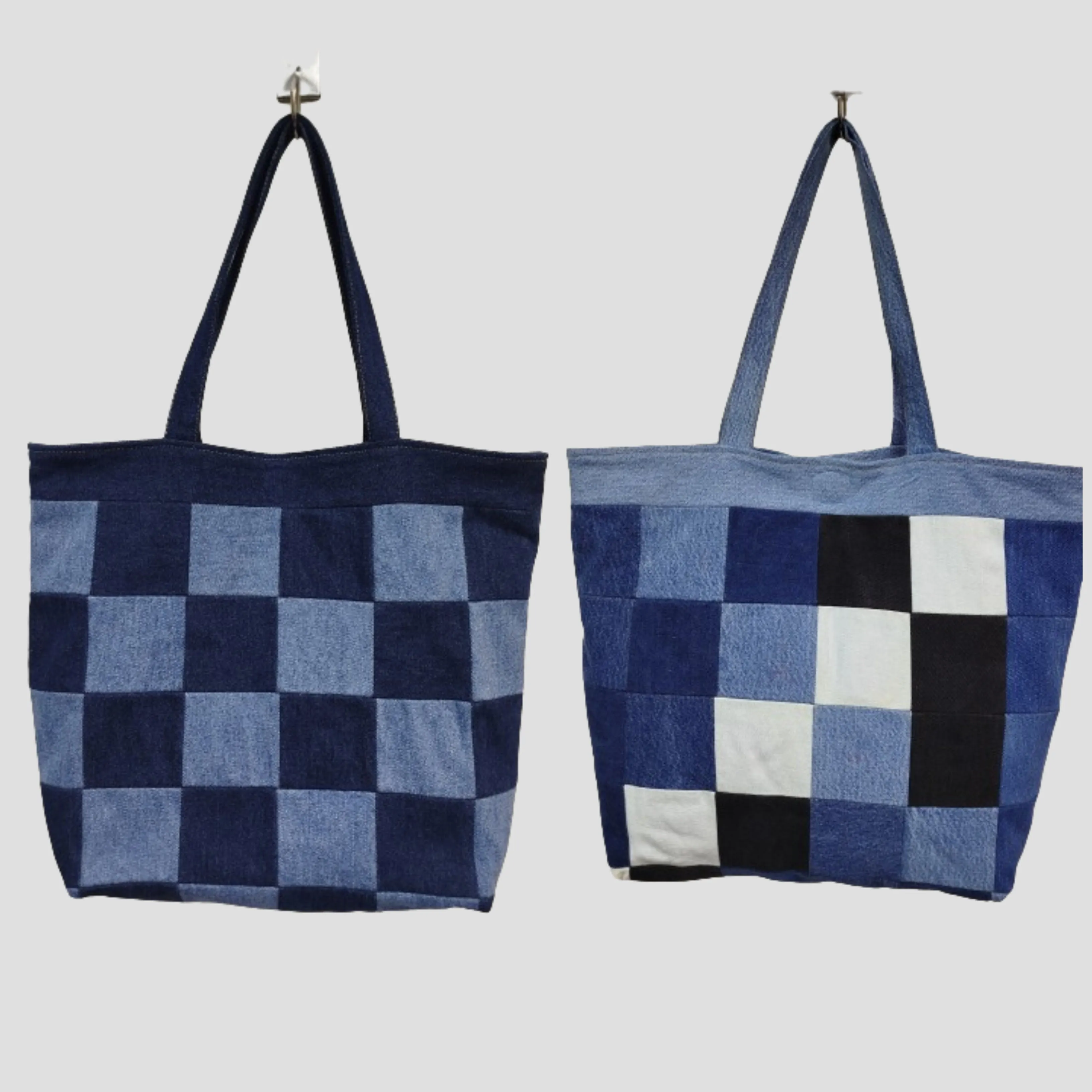 SS24 Rework / Upcycled Denim Patchwork Tote Bag