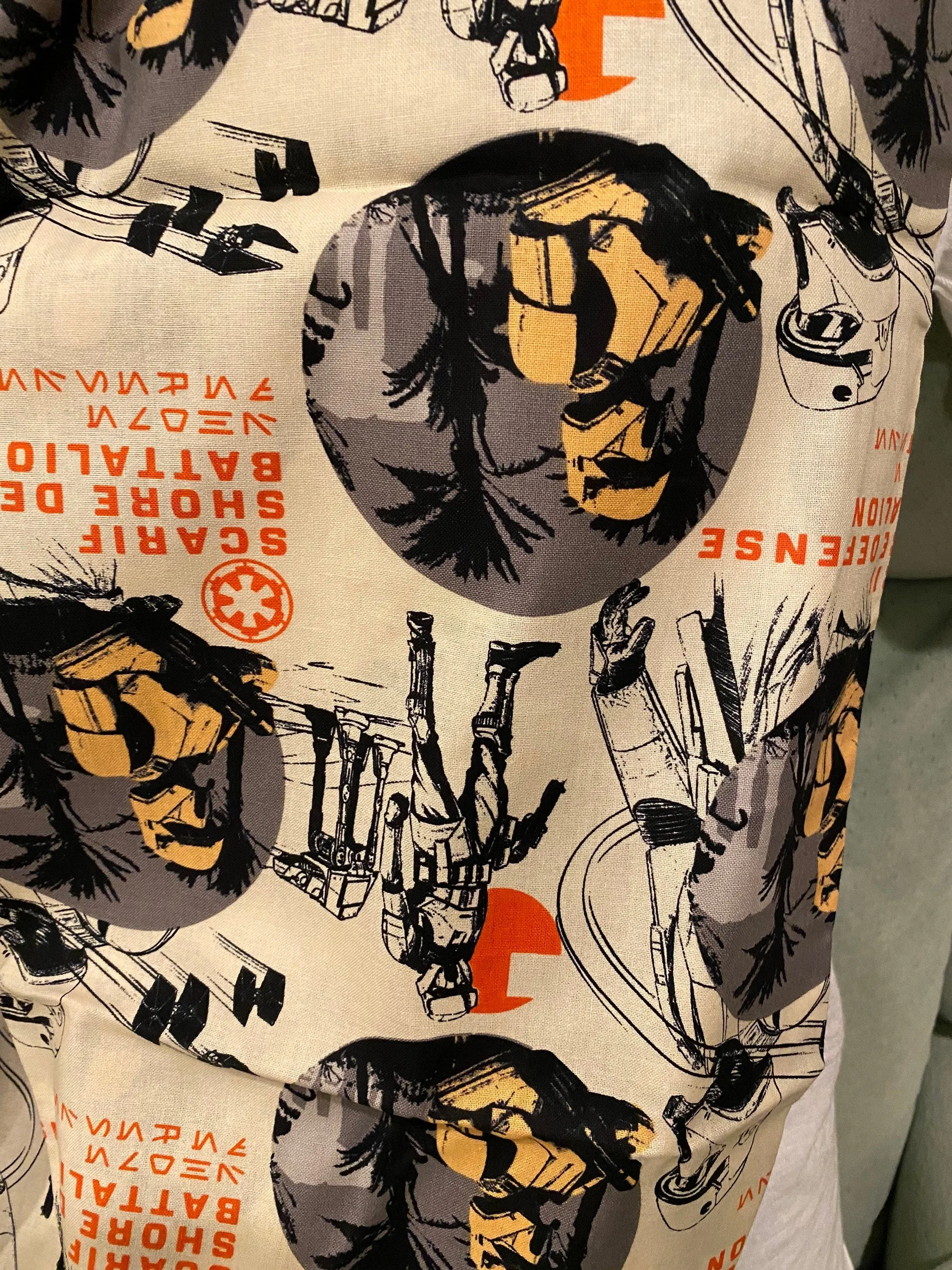 Star Wars Shore Defense Infinity Scarf - Handmade Battalion Print Accessory | Galactic Fashion | Unique Sci-Fi Gift