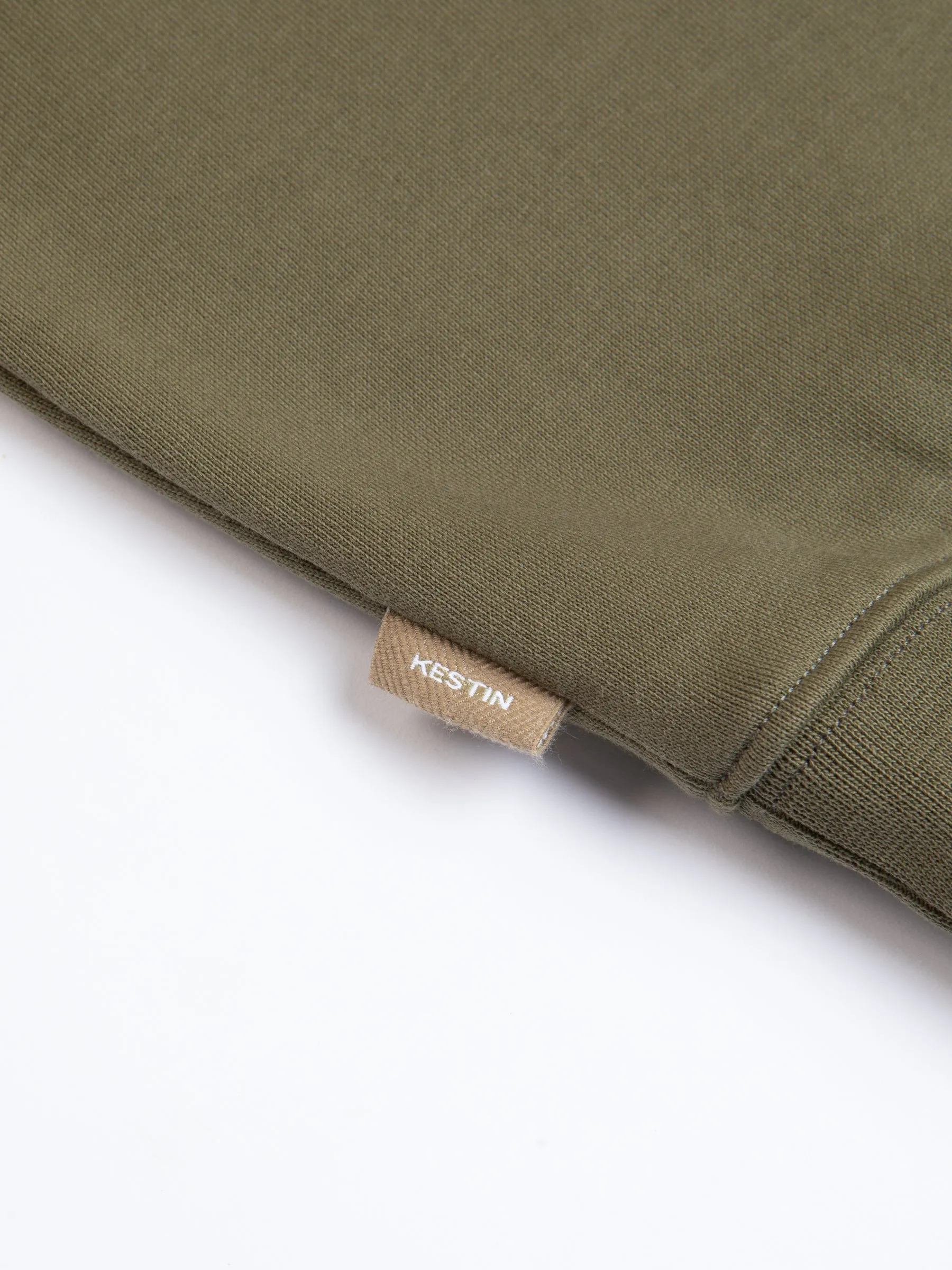 Stobhall Sweatshirt In Olive Cotton Fleeceback