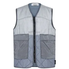 Stone Island Grey Nylon Metal Bodywarmer