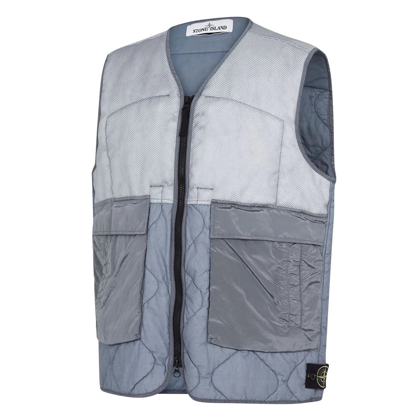 Stone Island Grey Nylon Metal Bodywarmer