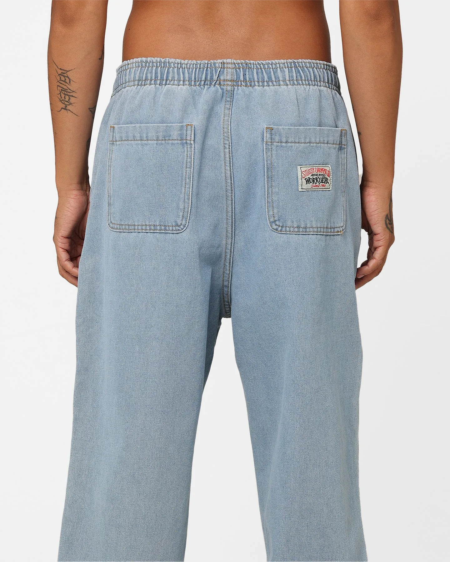 Stussy Workgear Denim Beachpants Mid Blue