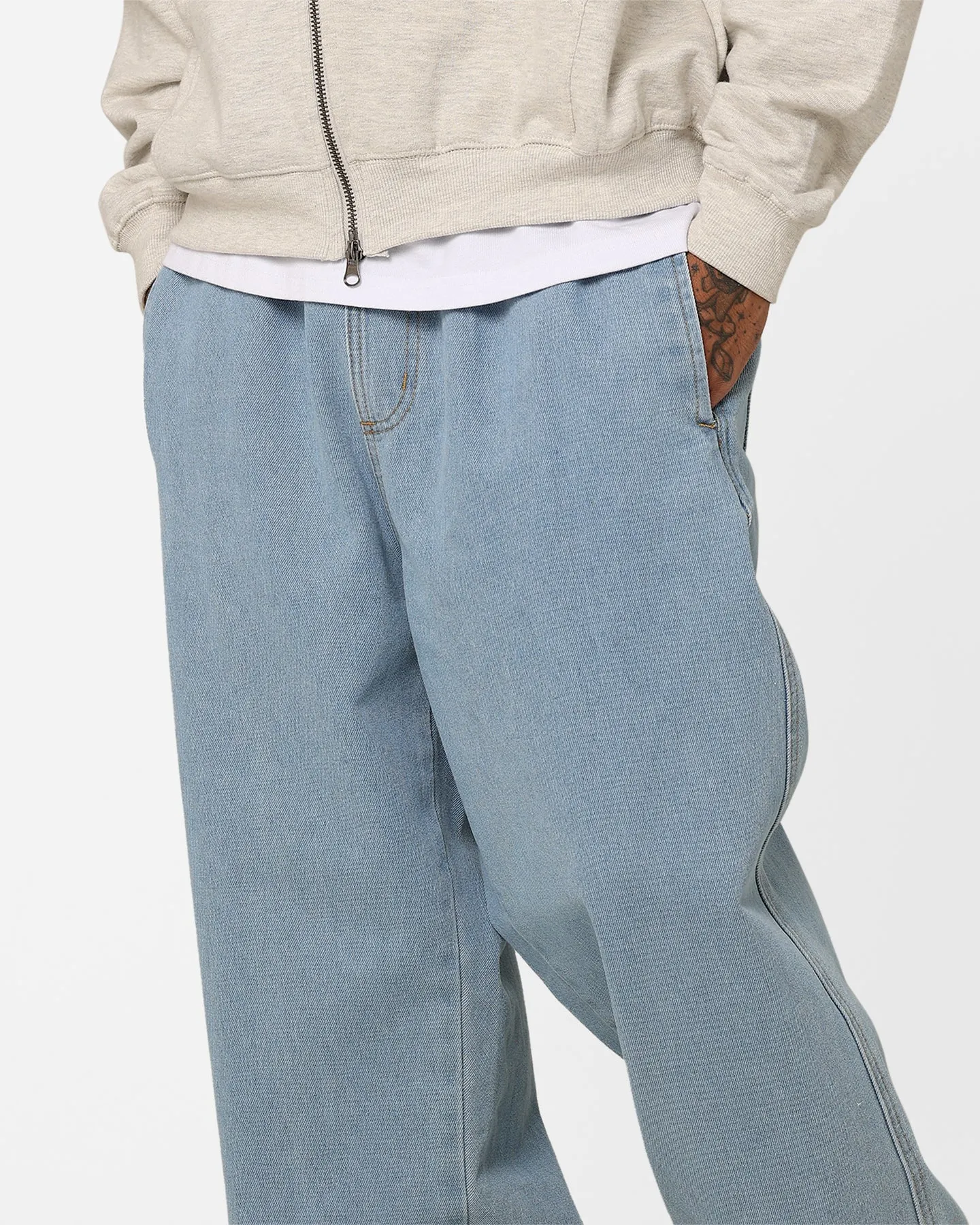 Stussy Workgear Denim Beachpants Mid Blue