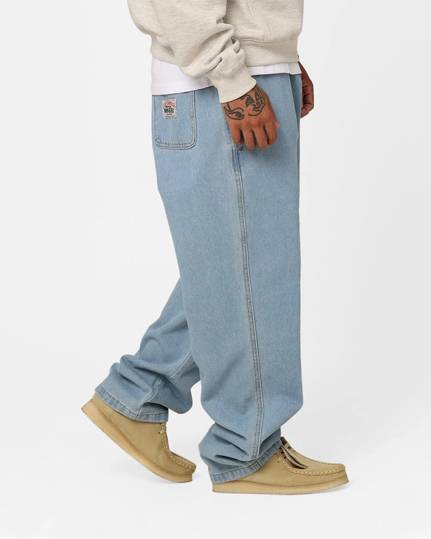 Stussy Workgear Denim Beachpants Mid Blue