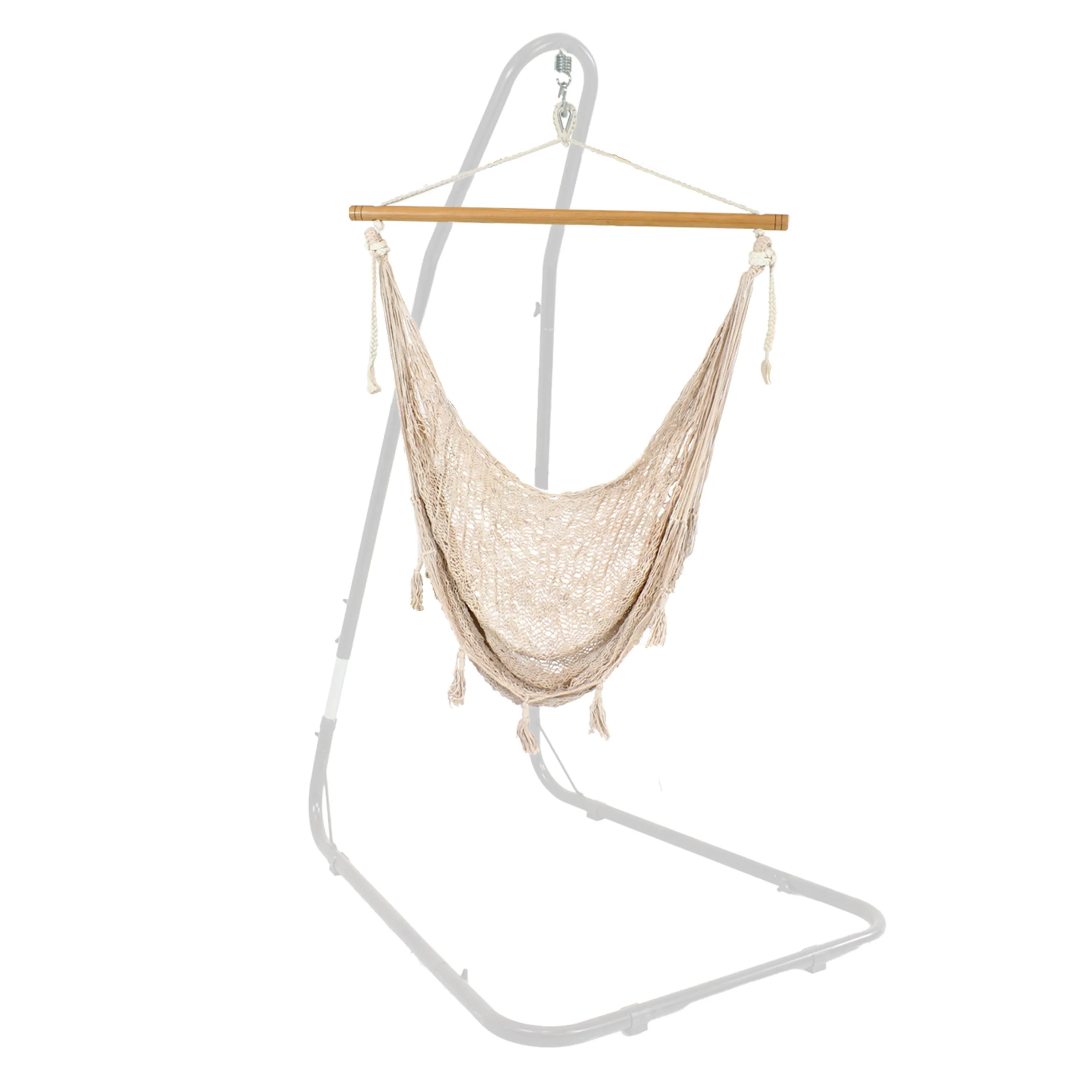 Sunnydaze Outdoor Mayan Hanging Hammock Chair - Natural - Extra Large