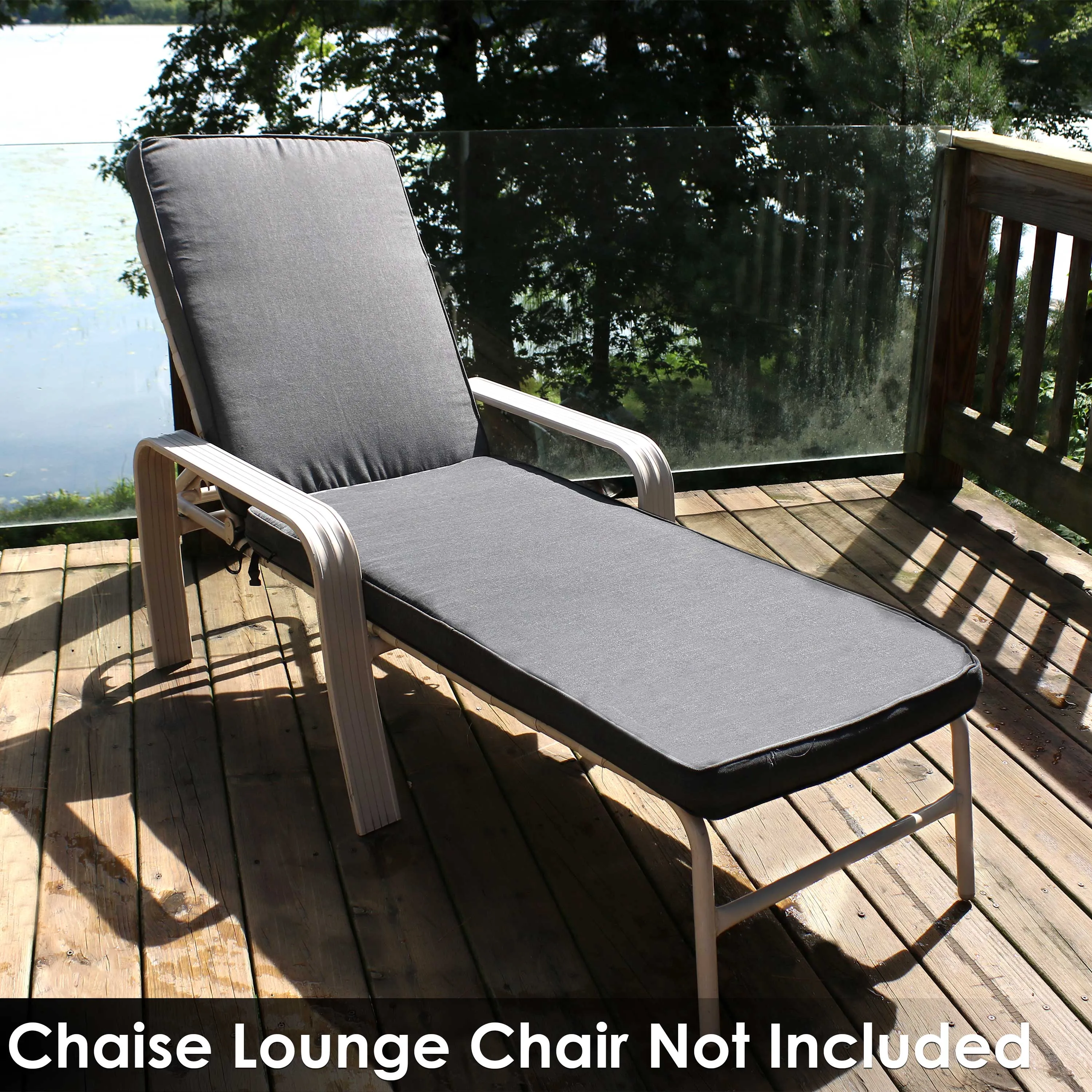 Sunnydaze Outdoor Patio Chaise Lounge Cushion - 72" x 21"