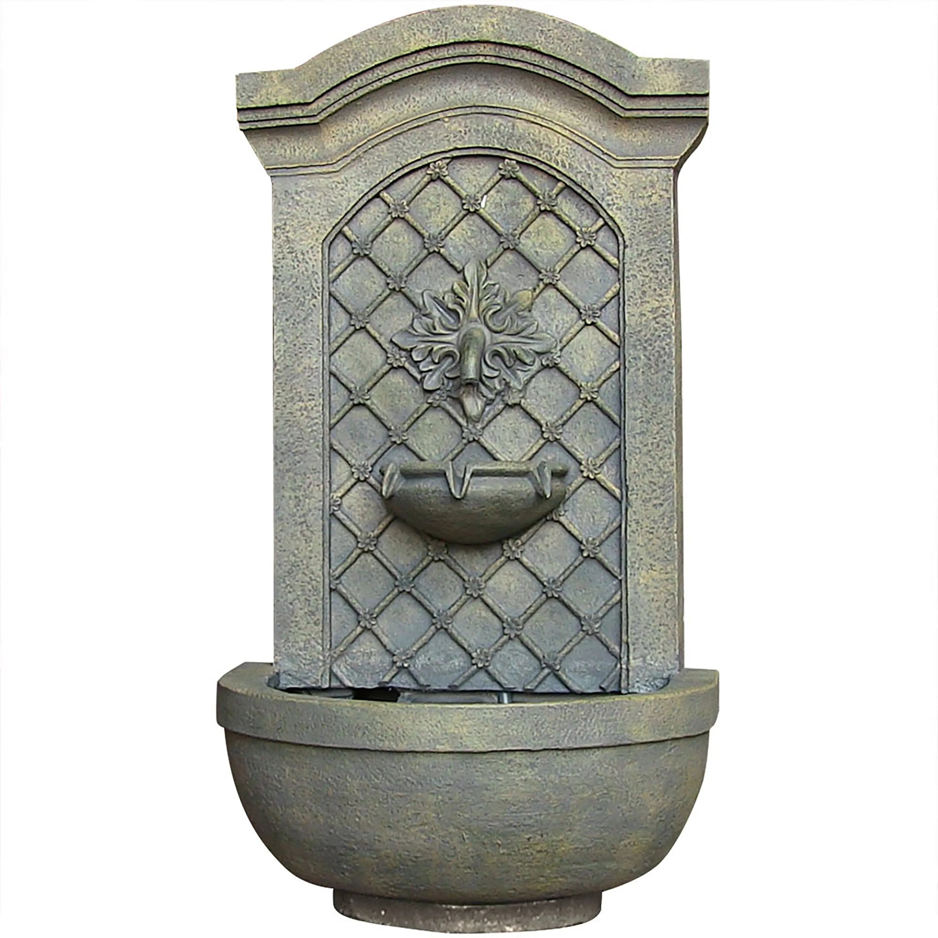 Sunnydaze Rosette Solar Wall Fountain