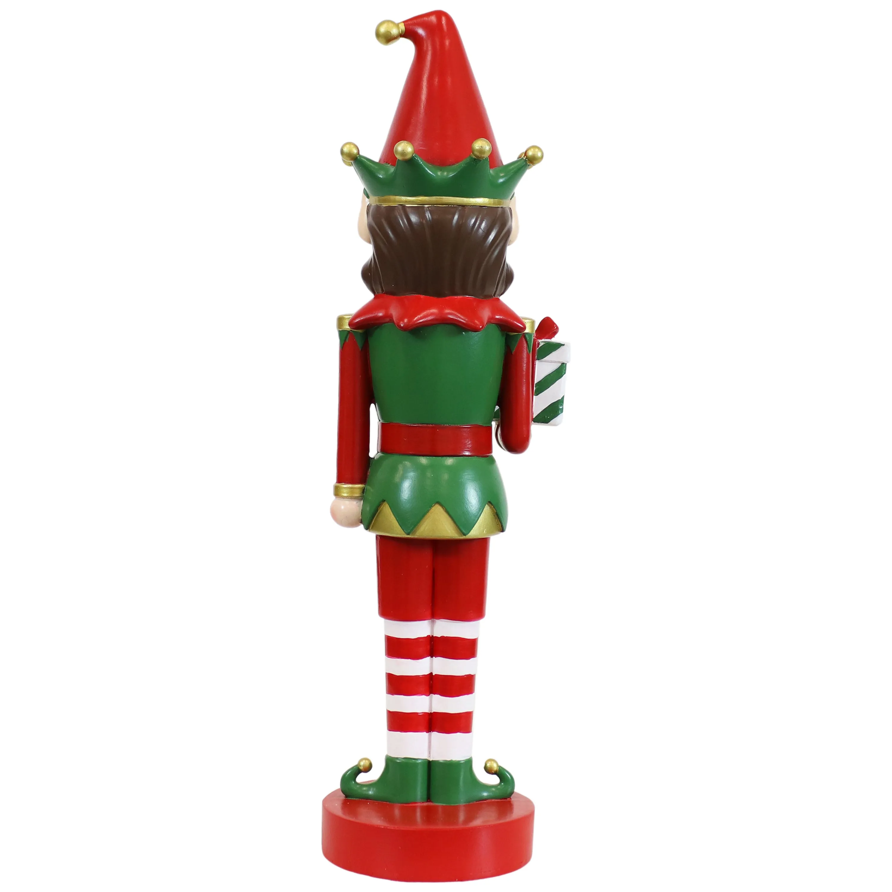 Sunnydaze Small Christmas Nutcracker Statue - Jingles the Elf - 17"