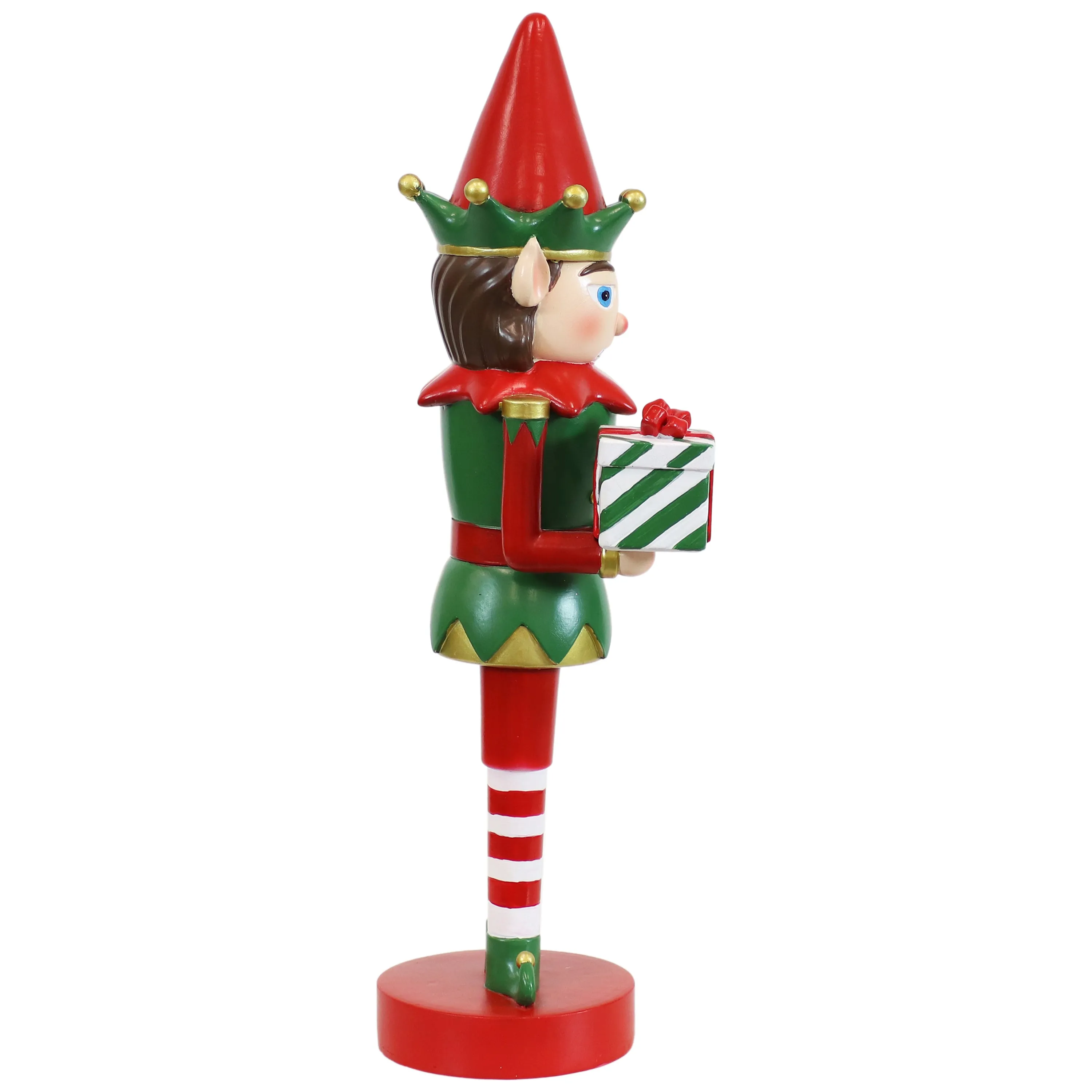 Sunnydaze Small Christmas Nutcracker Statue - Jingles the Elf - 17"