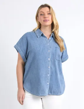 Taylor Short Sleeve Shirt - Blue Wash - Elm Lifestyle