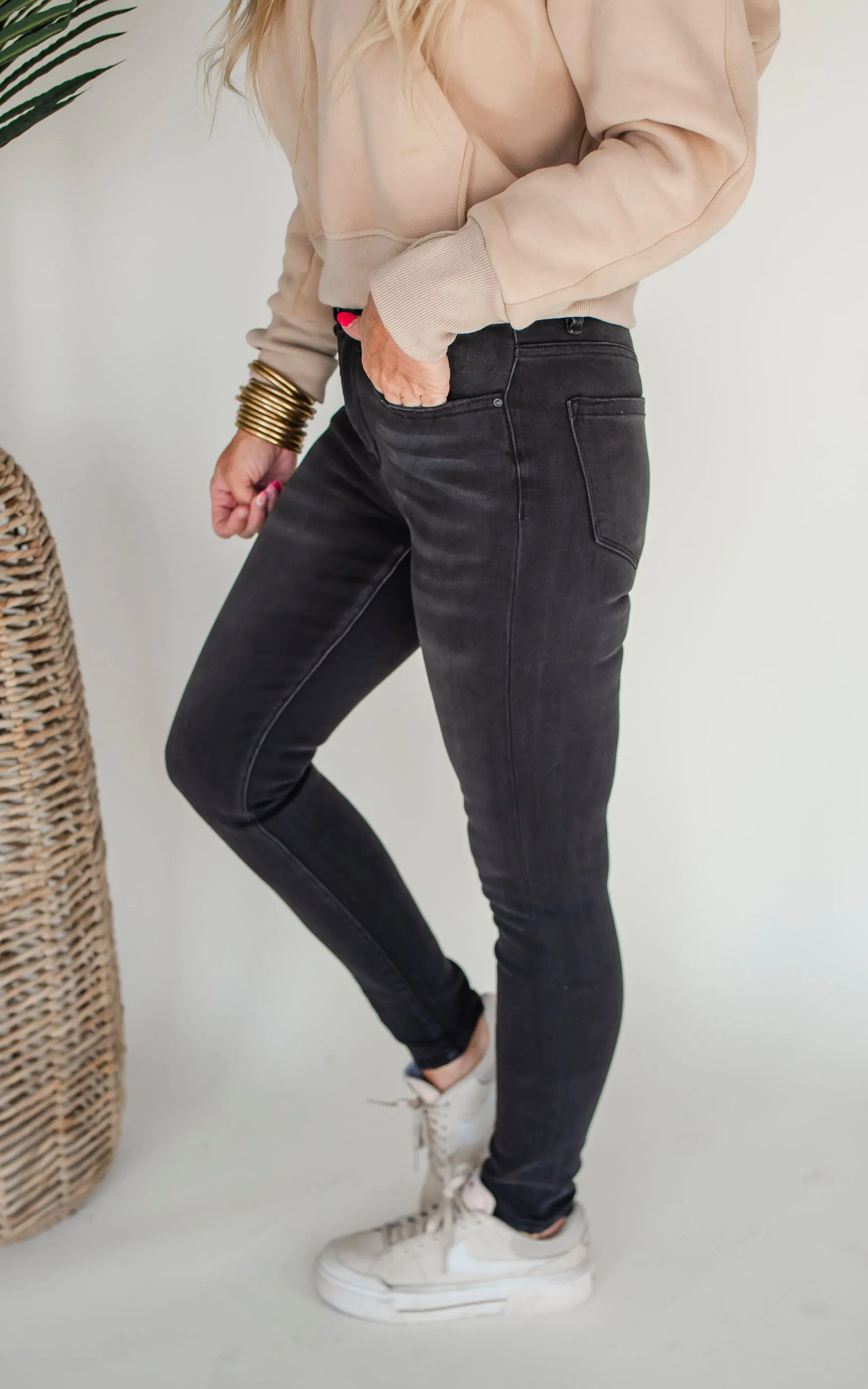 The Eva High Rise Ankle Skinny Denim Jean | Mica *