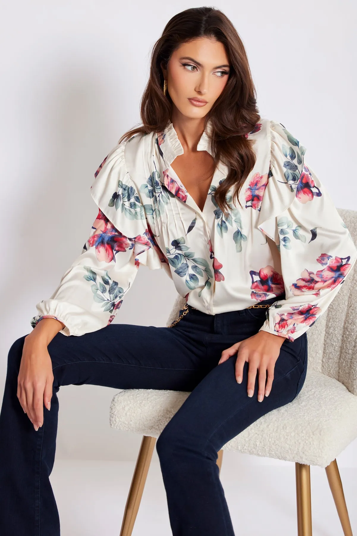 Thea Ruffle Blouse