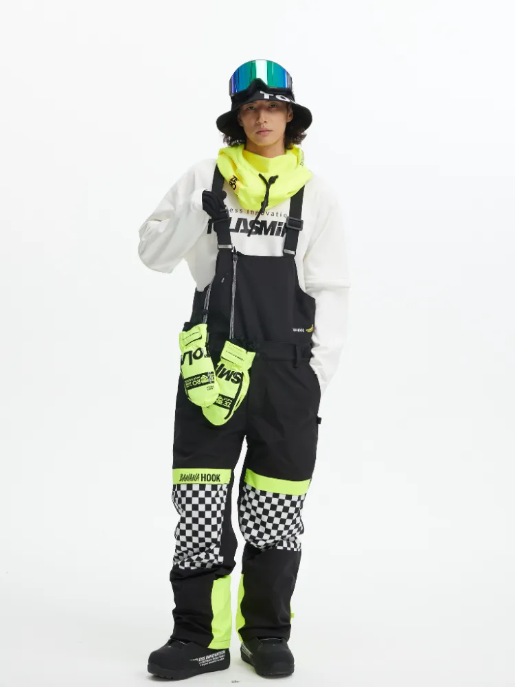 Tolasmik X Banana Hook Premium Chess Baggy Bib Pants - Unisex