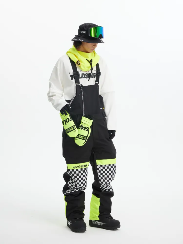 Tolasmik X Banana Hook Premium Chess Baggy Bib Pants - Unisex