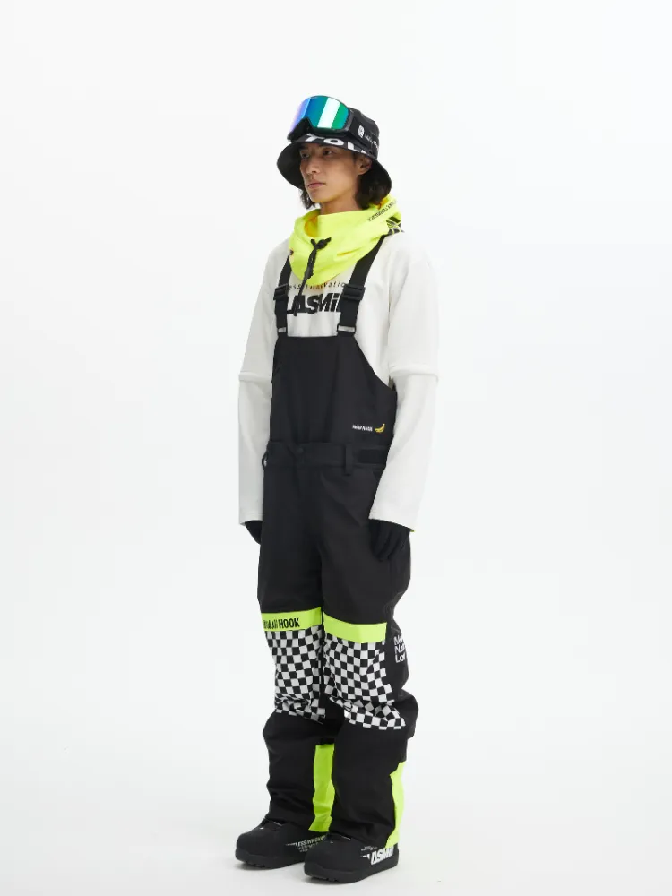 Tolasmik X Banana Hook Premium Chess Baggy Bib Pants - Unisex