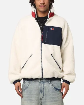 Tommy Jeans TJM Outdoor Teddy Jacket Ancient White/Multi