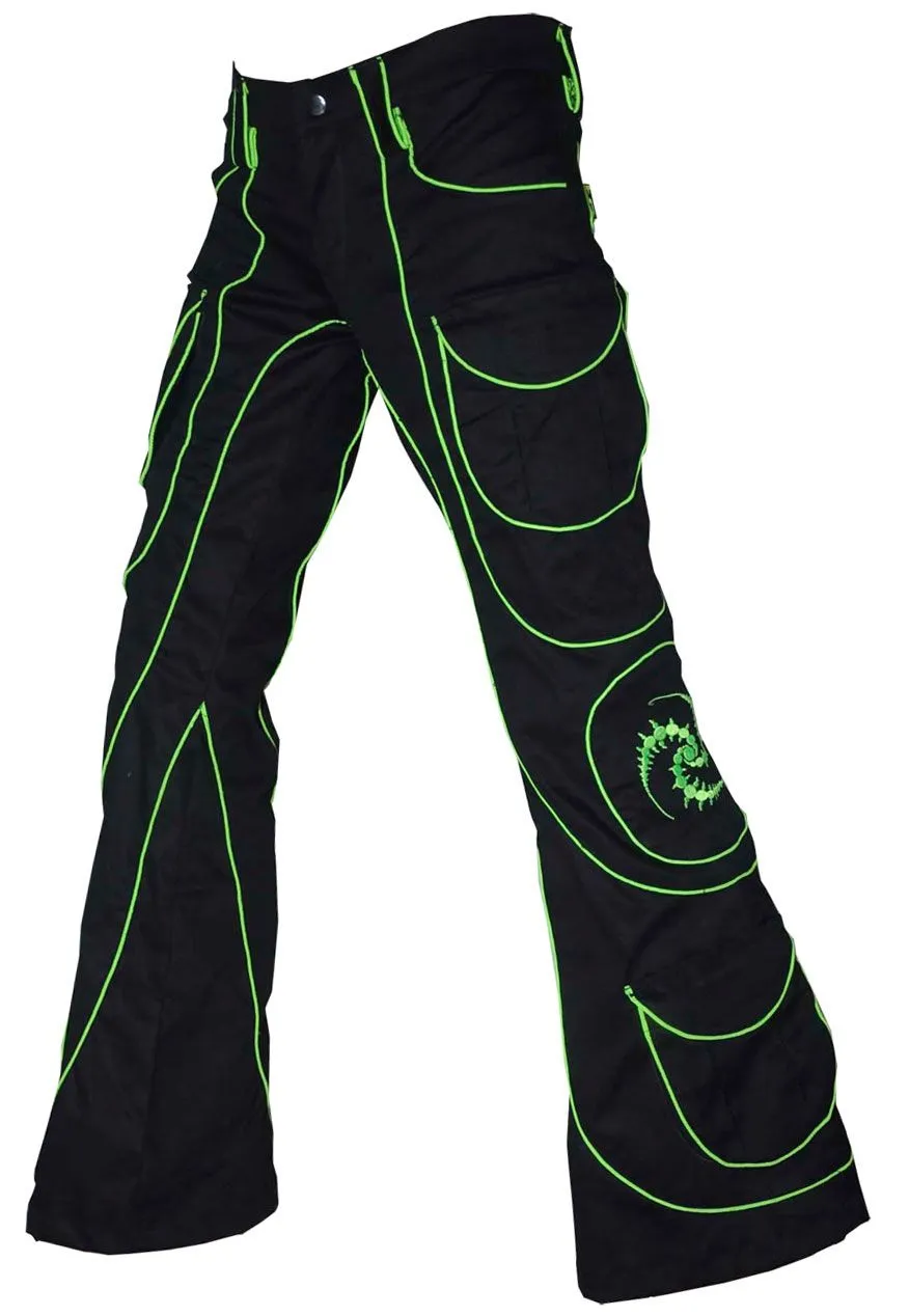 Tsunami Pants  : UV Lime Tri-skelion