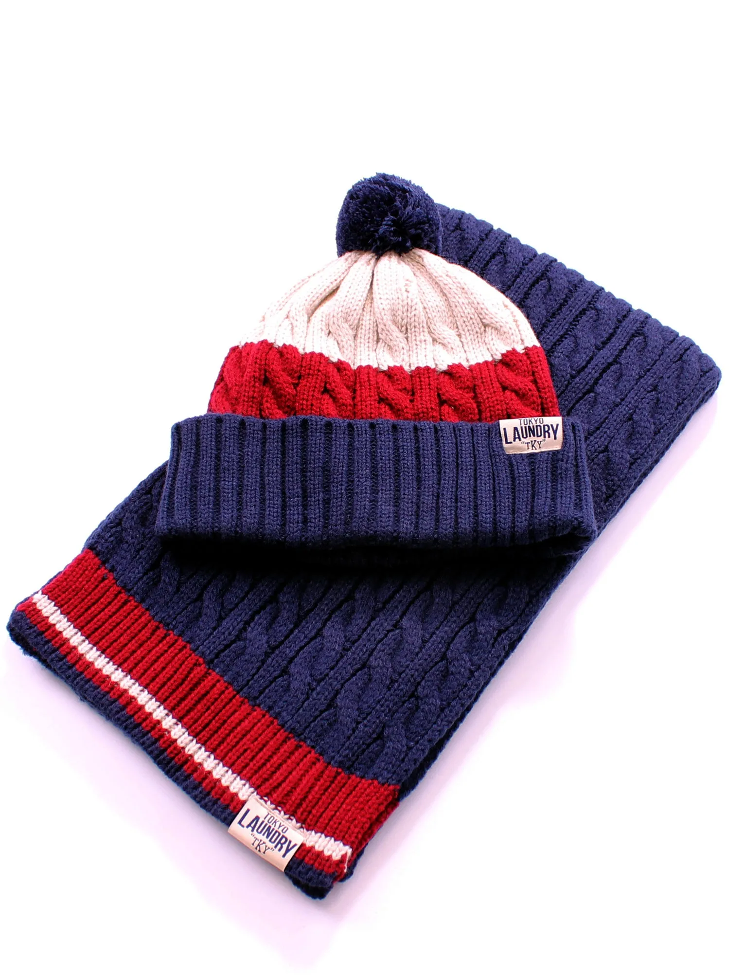 Unisex Tokyo Laundry Salzburg Hat and Scarf Set