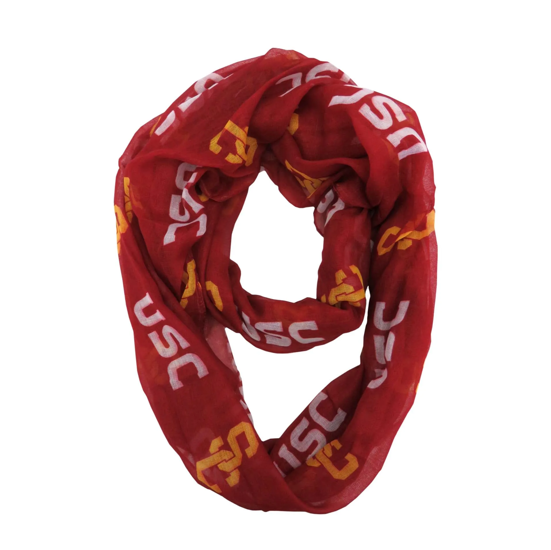 University of Southern California Sheer Infinity Scarf