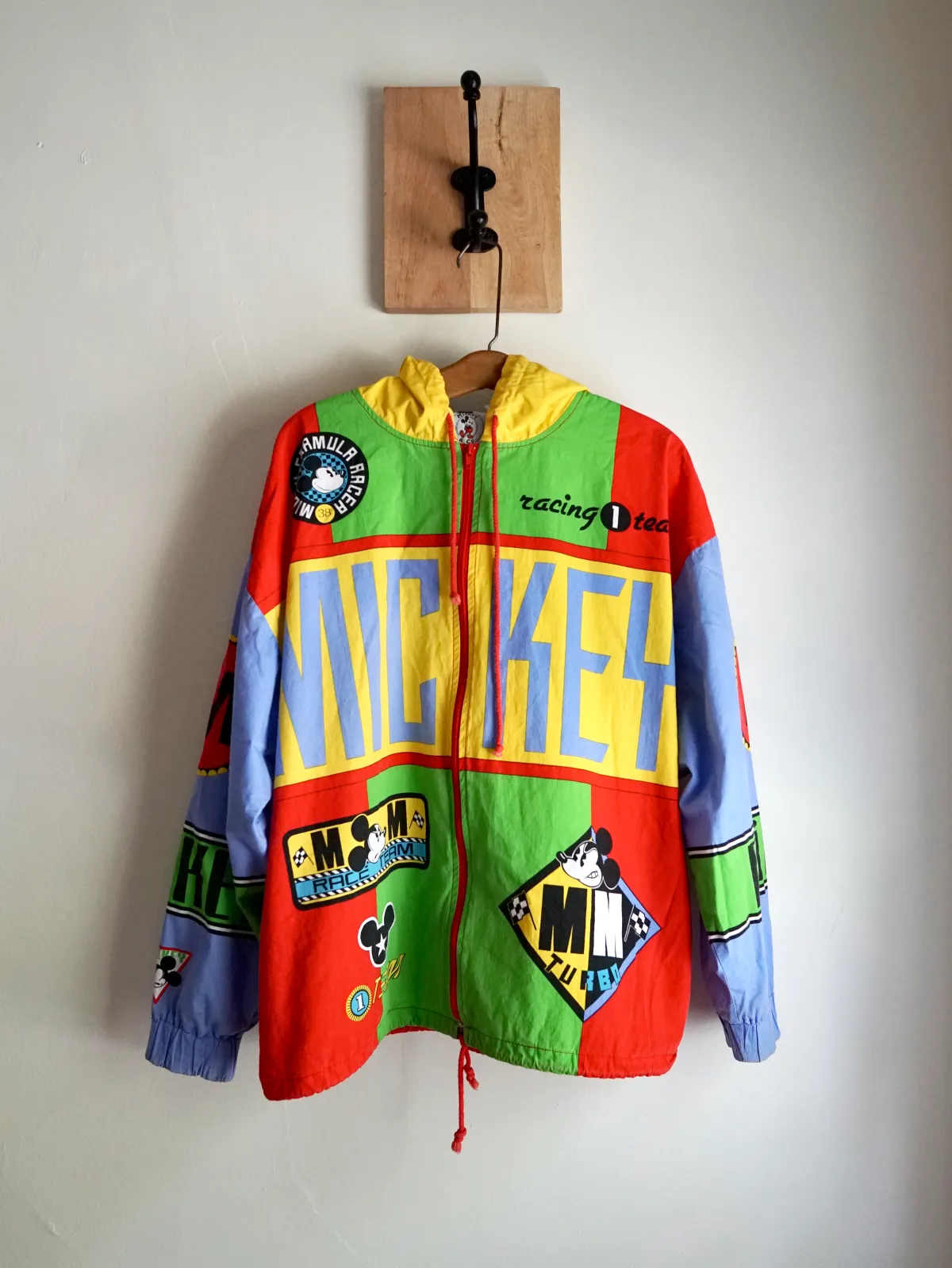 Vintage Mickey Mouse Formula 1 Race Jacket