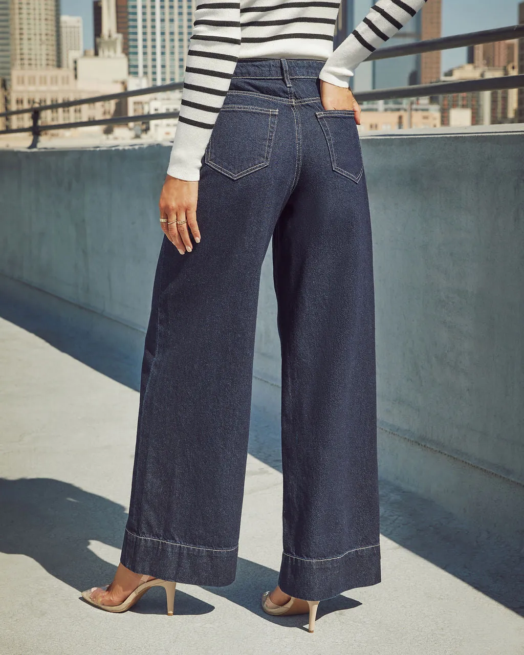 Weekend Plans High Rise Wide Leg Jeans