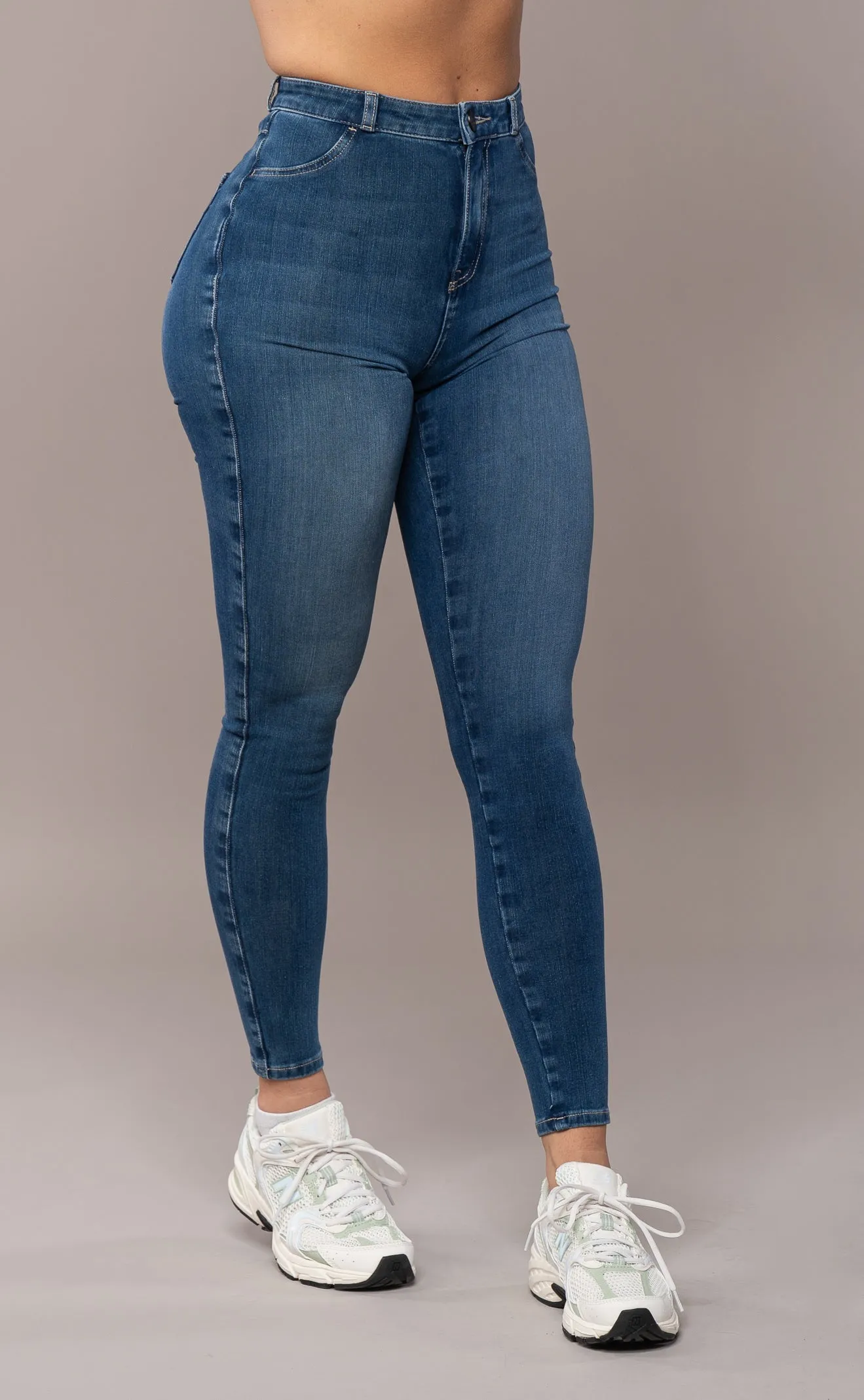 Womens 360 V2 High Waisted Fitjeans - Sapphire Blue