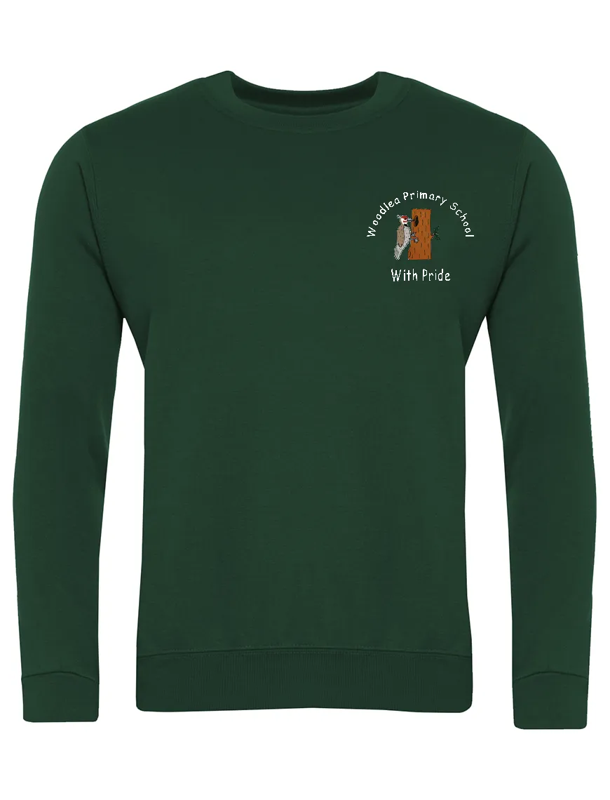 Woodlea Primary School Green Sweatshirt - OLD LOGO