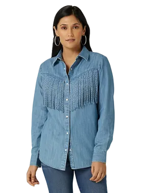 Wrangler Women's Retro Fringe Front Snap Shirt