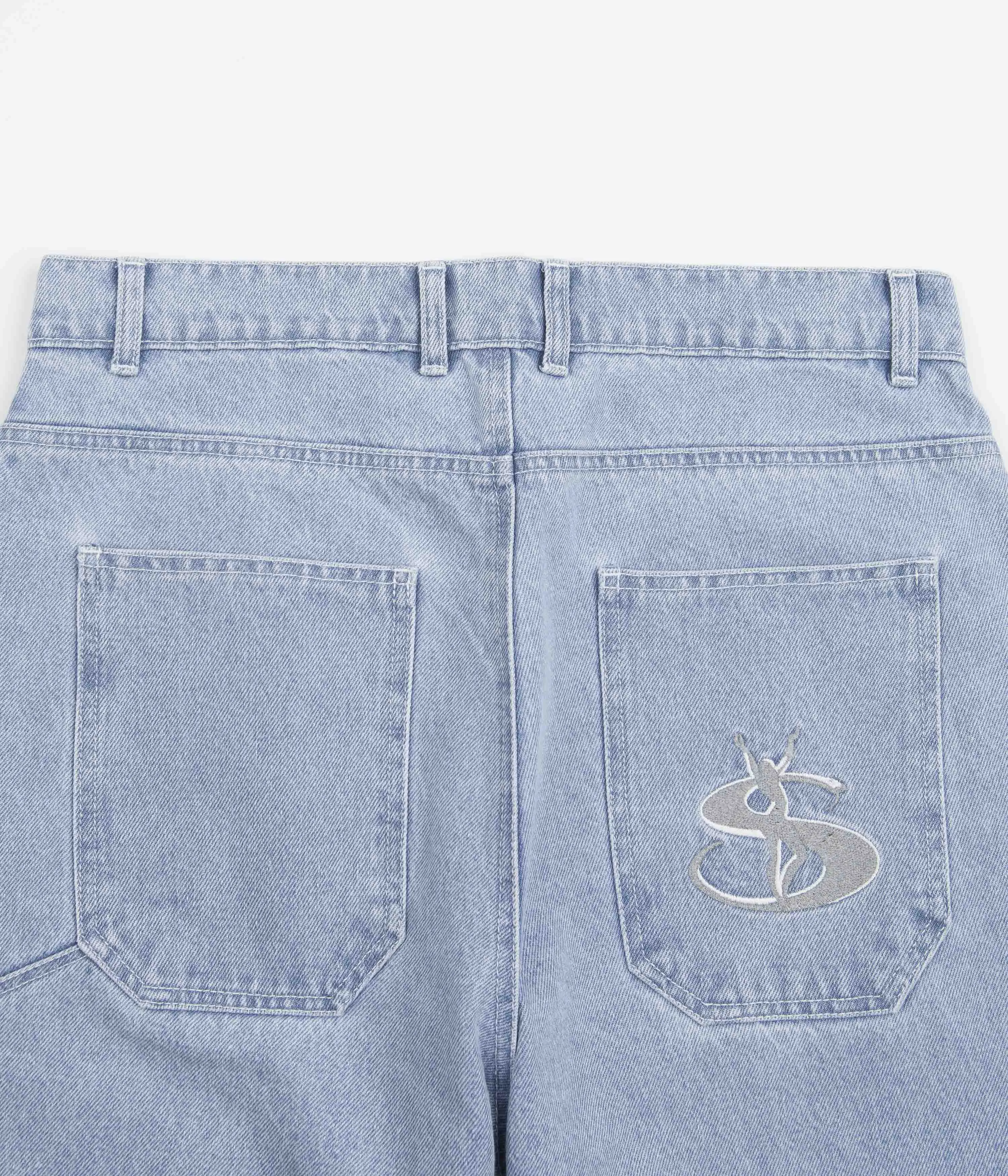 Yardsale Phantasy Jeans - Light Denim / White