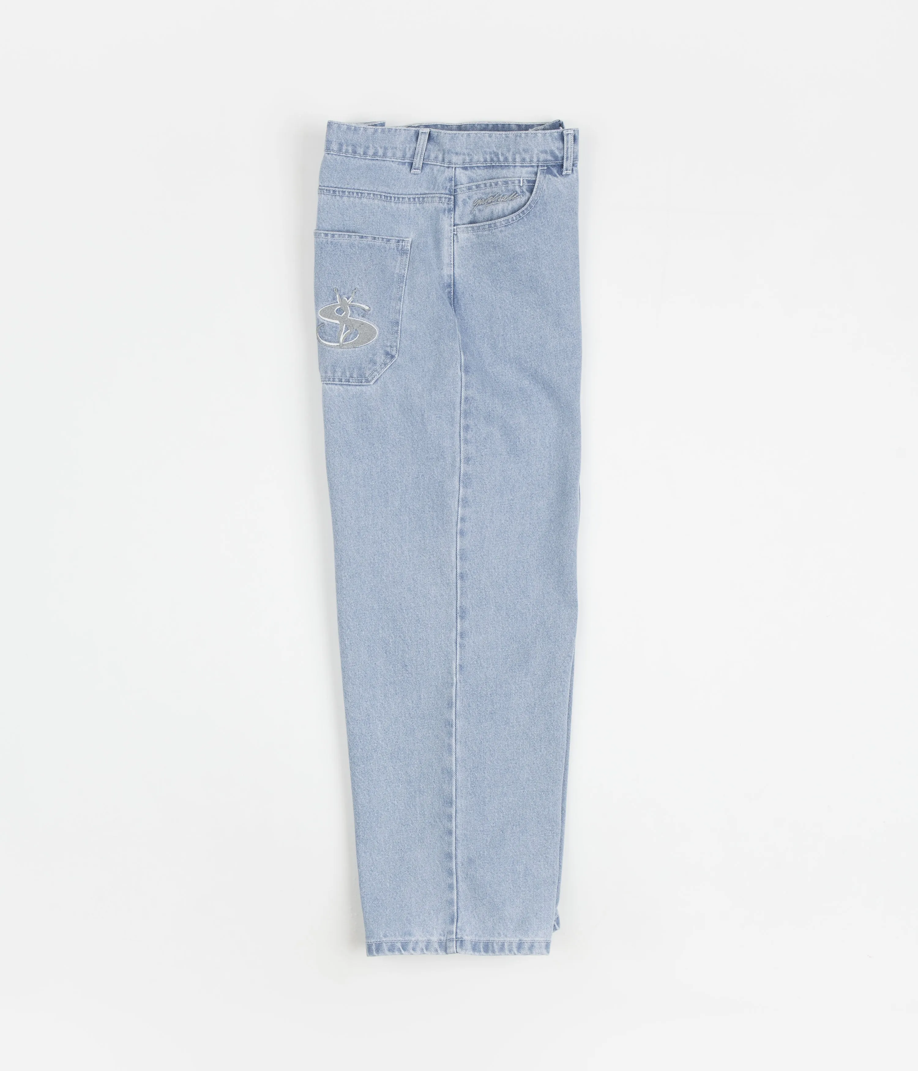 Yardsale Phantasy Jeans - Light Denim / White