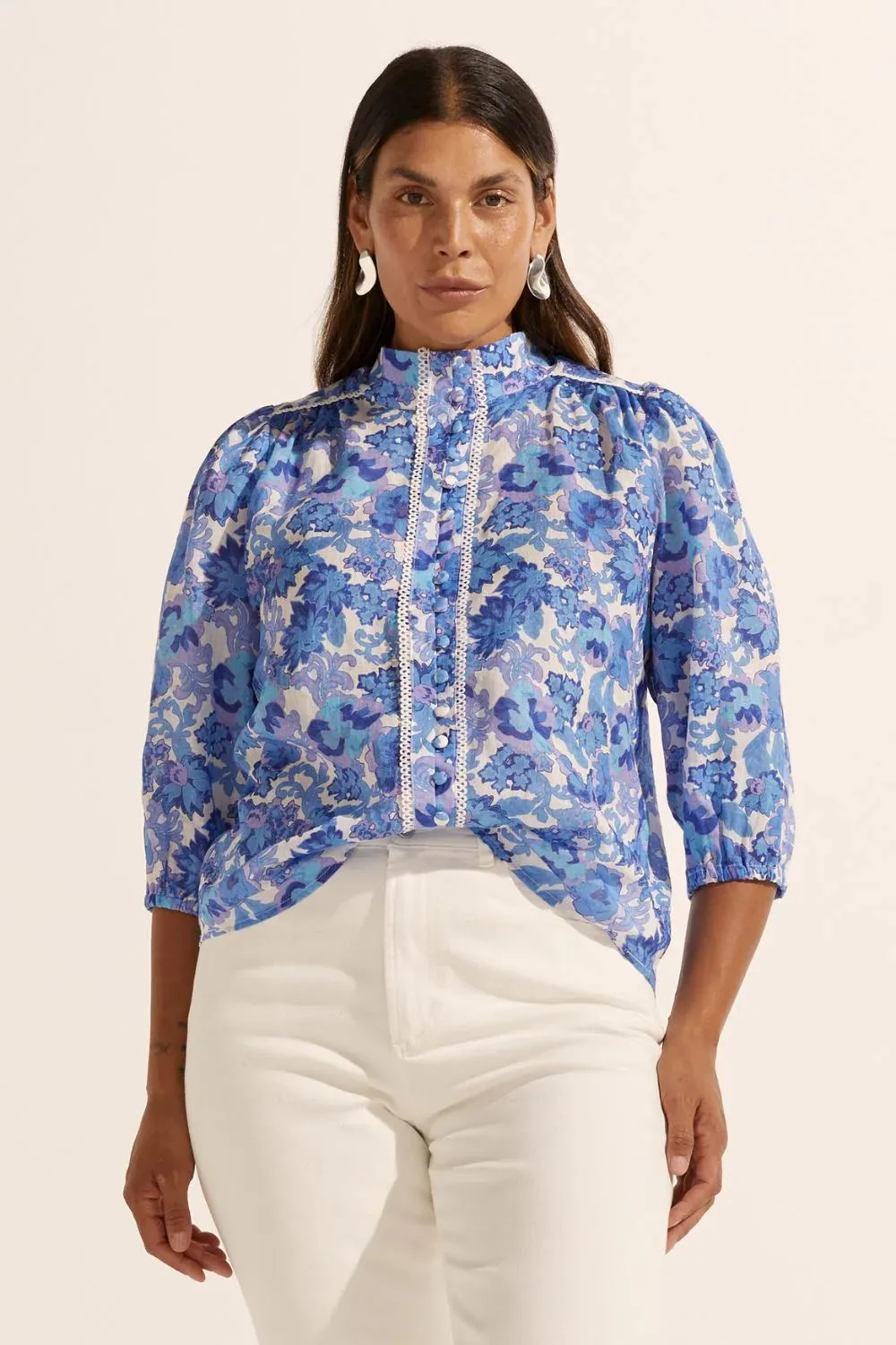 Zoe Kratzmann Outlook Top - Pacific Floral