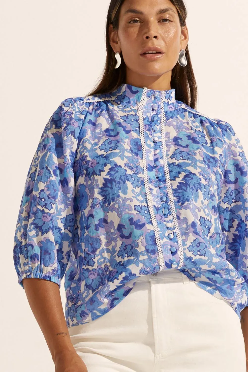 Zoe Kratzmann Outlook Top - Pacific Floral