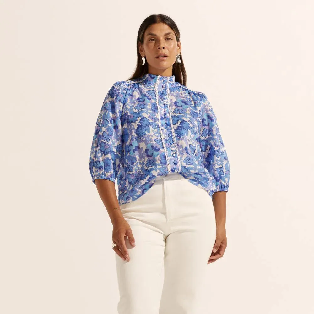 Zoe Kratzmann Outlook Top - Pacific Floral